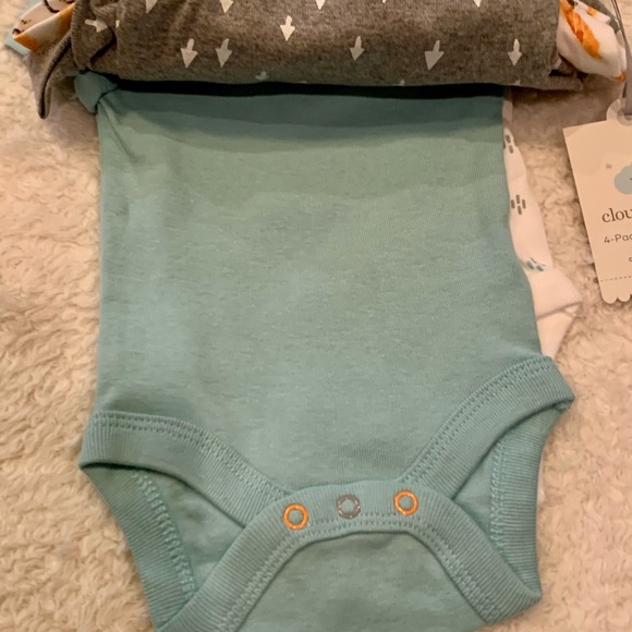 Cloud Island 4 Piece Onesie Set - Picture 3 of 5